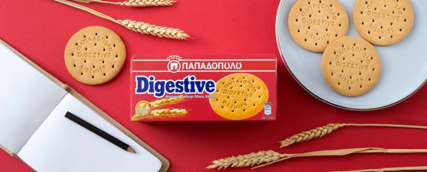 Papadopoulou Digestive pšeničné sušenky 400g 2